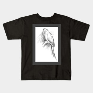 Ruby the Macaw Sketch Kids T-Shirt